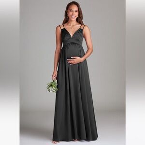 Elegant Black Maternity Dress